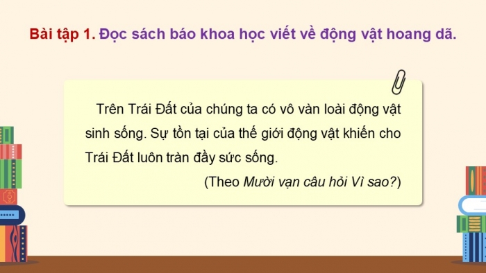 Giáo án điện tử Tiếng Việt 5 kết nối Bài 10: Đọc mở rộng (Tập 1)