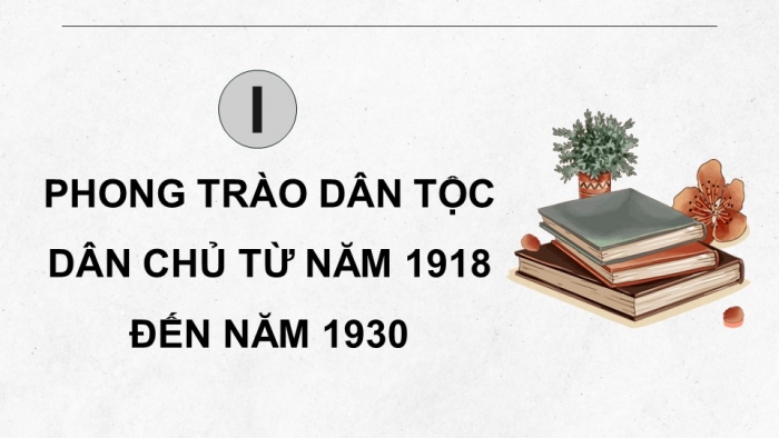 Giáo án điện tử Lịch sử 9 cánh diều Bài 5: Việt Nam từ năm 1918 đến năm 1930