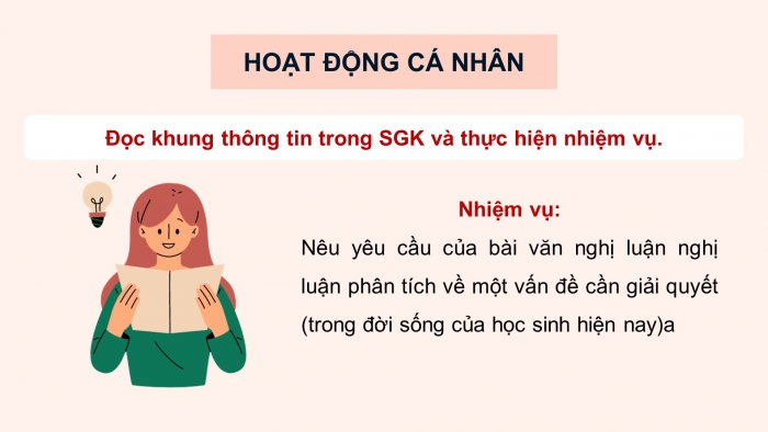 Giáo án điện tử Ngữ văn 9 kết nối Bài 3: Viết bài văn nghị luận về một vấn đề cần giải quyết (trong đời sống của học sinh hiện nay)