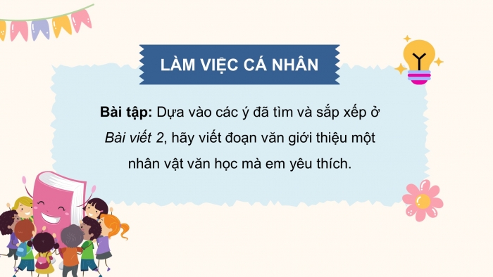 Giáo án điện tử Tiếng Việt 5 cánh diều Bài 1: Luyện tập viết đoạn văn giới thiệu một nhân vật văn học (Thực hành viết)