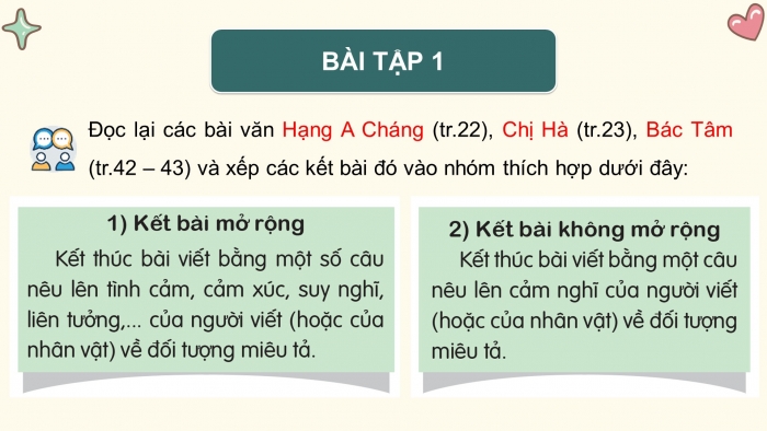 Giáo án điện tử Tiếng Việt 5 cánh diều Bài 3: Luyện tập tả người (Viết kết bài)