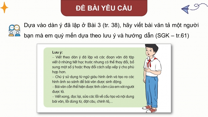 Giáo án điện tử Tiếng Việt 5 cánh diều Bài 4: Luyện tập tả người (Viết bài văn)