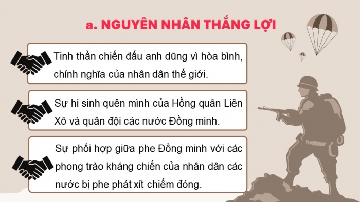 Giáo án điện tử Lịch sử 9 chân trời Bài 4: Chiến tranh thế giới thứ hai (1939 – 1945) (P3)