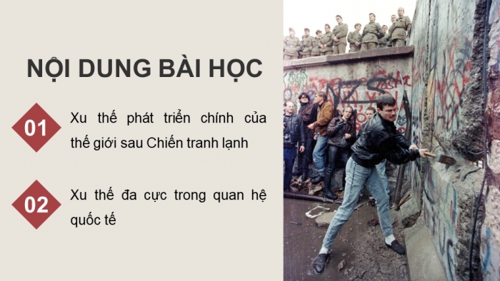 Giáo án điện tử Lịch sử 12 cánh diều Bài 3: Trật tự thế giới sau Chiến tranh lạnh