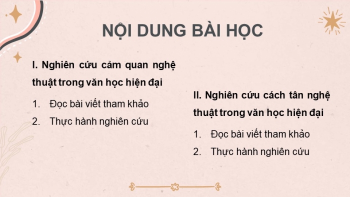 Giáo án điện tử chuyên đề ngữ văn 12 kết nối CĐ 1 phần 1: Tìm hiểu một số hướng nghiên cứu văn học hiện đại