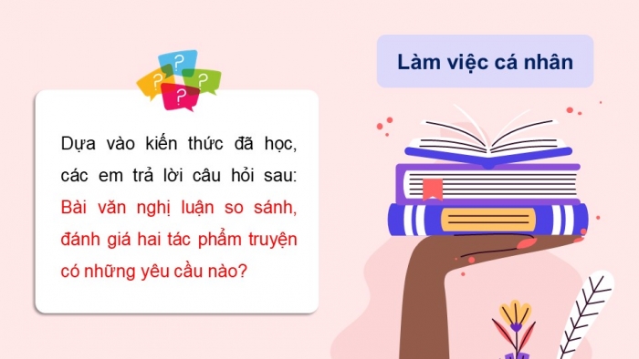 Giáo án PPT dạy thêm Ngữ văn 12 Cánh diều bài 1: Viết bài văn nghị luận so sánh, đánh giá hai tác phẩm truyện