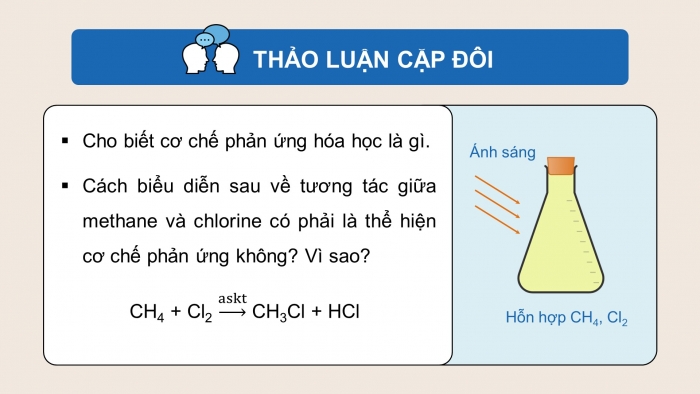 Giáo án điện tử chuyên đề Hoá học 12 cánh diều Bài 1: Giới thiệu về cơ chế phản ứng và các tiểu phân trung gian trong phản ứng hoá học hữu cơ