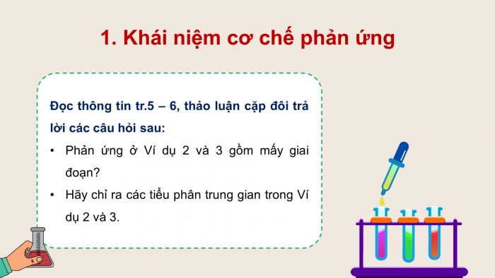 Giáo án điện tử chuyên đề Hoá học 12 chân trời Bài 1: Khái niệm cơ chế phản ứng hữu cơ