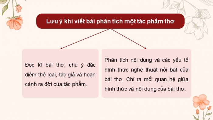 Giáo án điện tử Ngữ văn 9 cánh diều Bài 1: Phân tích một tác phẩm thơ