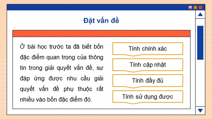 Giáo án điện tử Tin học 9 cánh diều Chủ đề C Bài 2: Chất lượng thông tin khi tìm kiếm, tiếp nhận và trao đổi thông tin