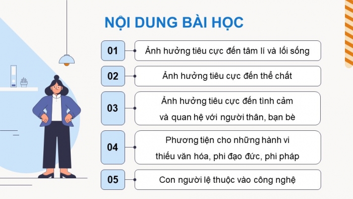 Giáo án điện tử Tin học 9 cánh diều Chủ đề D Bài 1: Một số tác động tiêu cực của công nghệ kĩ thuật số