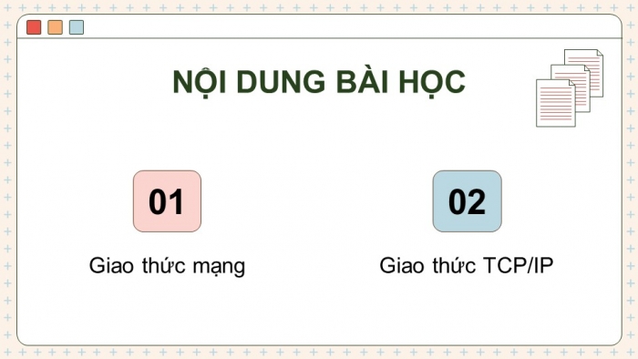 Giáo án điện tử Khoa học máy tính 12 kết nối Bài 4: Giao thức mạng