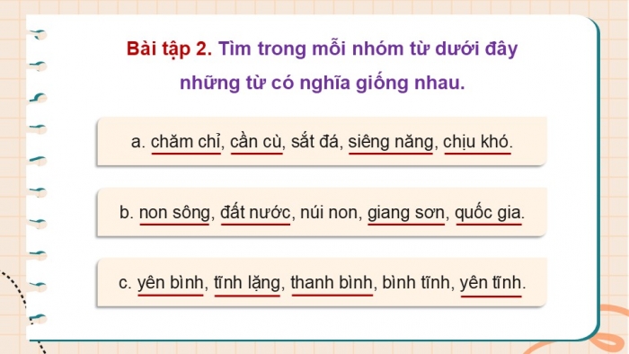 Giáo án điện tử Tiếng Việt 5 kết nối Bài 9: Từ đồng nghĩa