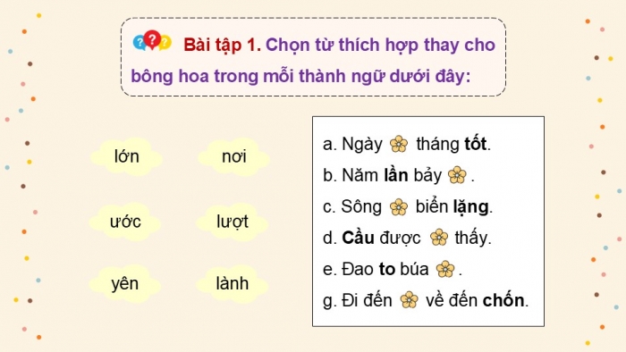 Giáo án điện tử Tiếng Việt 5 kết nối Bài 11: Luyện tập về từ đồng nghĩa