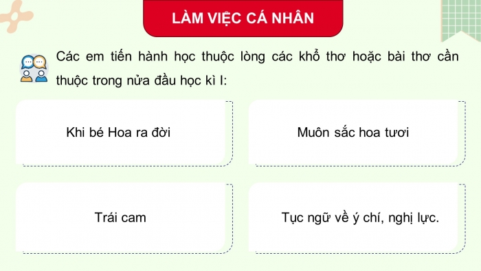 Giáo án điện tử Tiếng Việt 5 cánh diều Bài 5: Ôn tập giữa học kì I (Tiết 1 + 2)