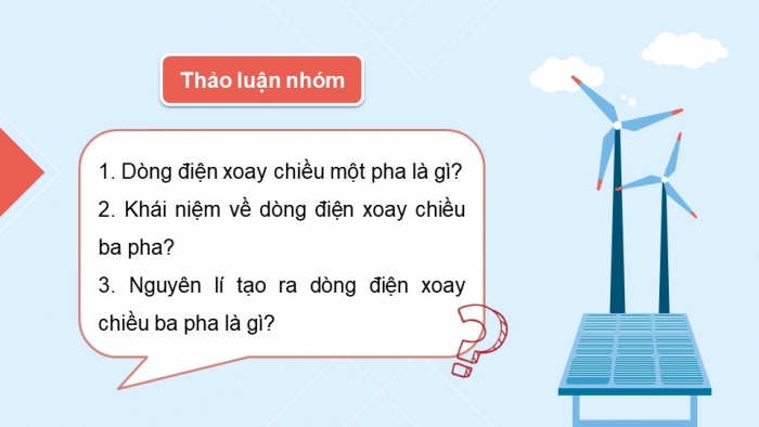 Giáo án điện tử Công nghệ 12 Điện - Điện tử Kết nối Bài 3: Mạch điện xoay chiều ba pha