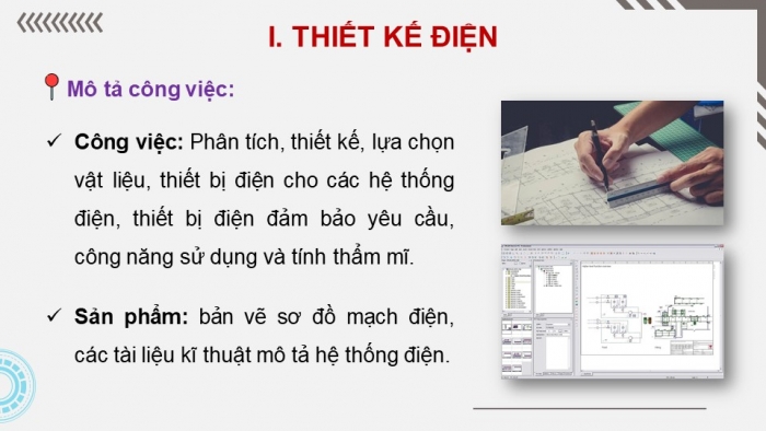 Giáo án điện tử Công nghệ 12 Điện - Điện tử Kết nối Bài 2: Ngành nghề trong lĩnh vực kĩ thuật điện