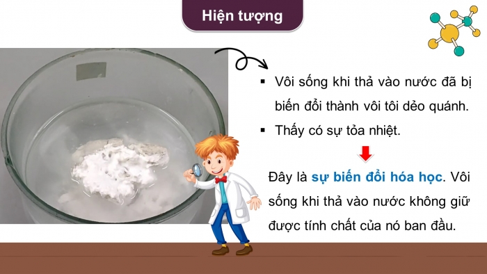 Giáo án điện tử Khoa học 5 cánh diều Bài 4: Sự biến đổi hóa học của chất