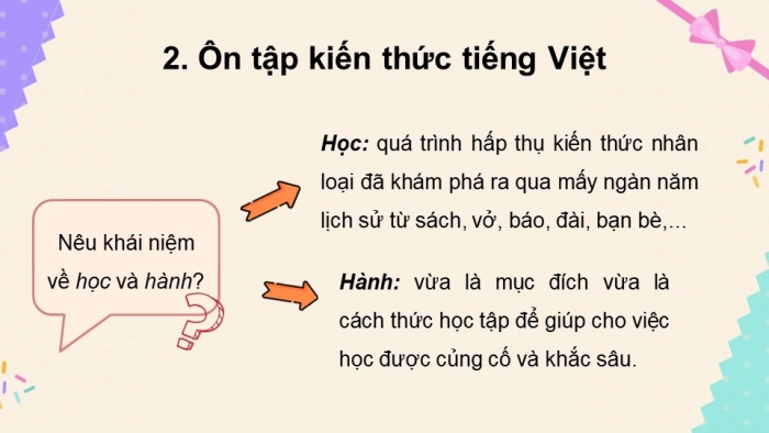 Giáo án PPT dạy thêm Tiếng Việt 5 cánh diều Bài 3: Làm thủ công, Mở rộng vốn từ Học hành, Luyện tập tả người (Viết mở bài)