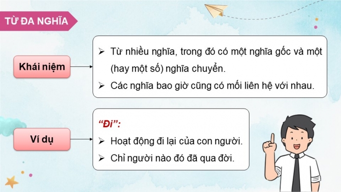 Giáo án PPT dạy thêm Tiếng Việt 5 cánh diều Bài 4: Tiết mục đọc thơ, Luyện tập về từ đa nghĩa