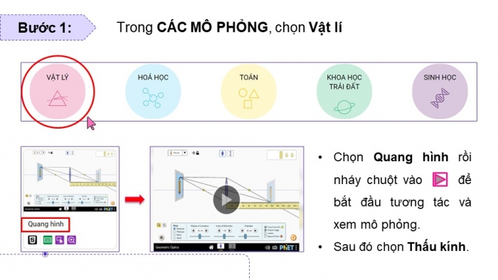 Giáo án điện tử Tin học 9 cánh diều Chủ đề E1 Bài 2: Thực hành sử dụng phần mềm mô phỏng