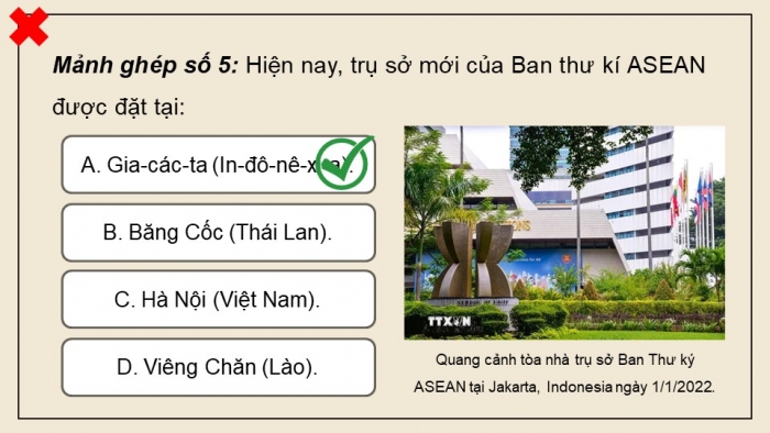 Giáo án điện tử Lịch sử 12 kết nối Bài 4: Sự ra đời và phát triển của Hiệp hội các quốc gia Đông Nam Á (ASEAN)