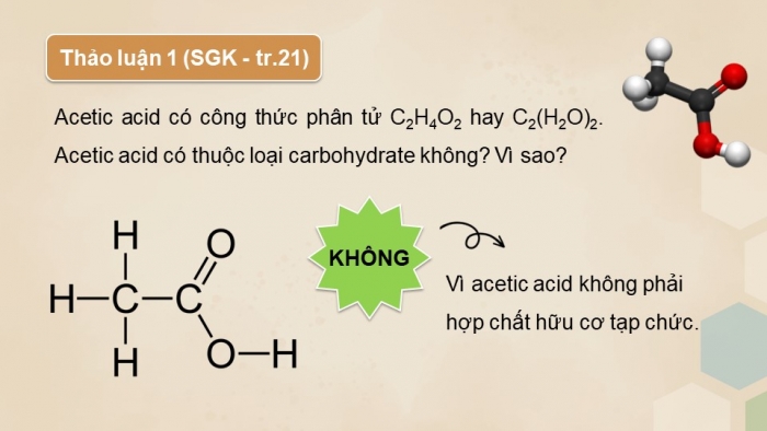 Giáo án điện tử Hóa học 12 cánh diều Bài 3: Giới thiệu về carbohydrate