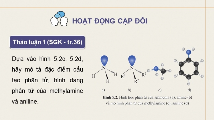 Giáo án điện tử Hóa học 12 cánh diều Bài 5: Amine