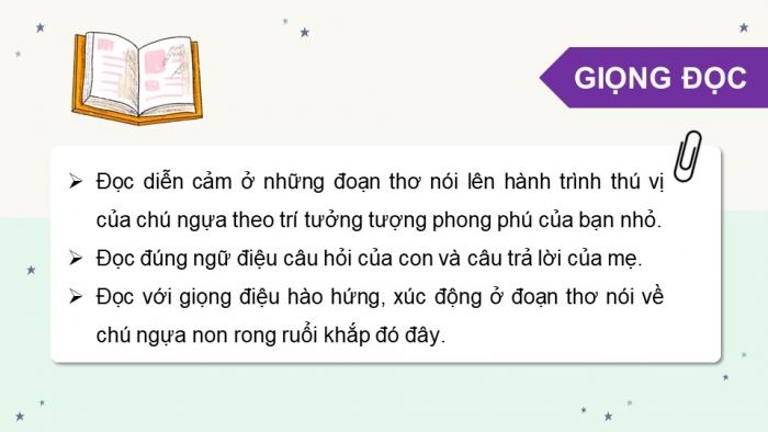 Giáo án điện tử Tiếng Việt 5 kết nối Bài 3: Tuổi Ngựa