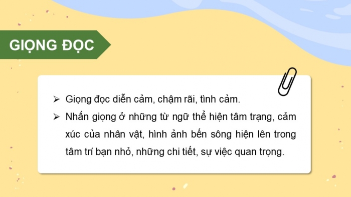 Giáo án điện tử Tiếng Việt 5 kết nối Bài 4: Bến sông tuổi thơ