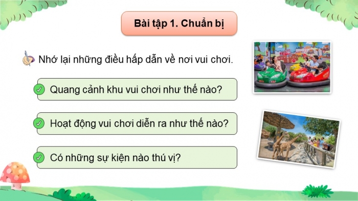 Giáo án điện tử Tiếng Việt 5 kết nối Bài 8: Những điểm vui chơi lí thú