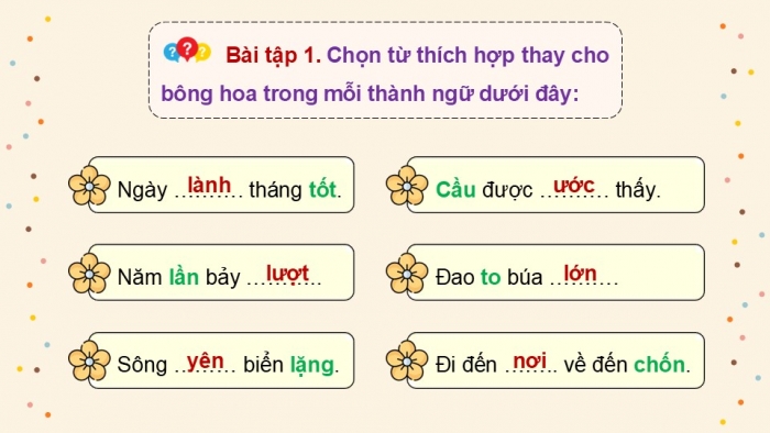 Giáo án điện tử Tiếng Việt 5 kết nối Bài 11: Luyện tập về từ đồng nghĩa