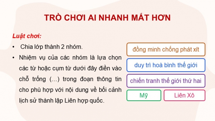 Giáo án điện tử Lịch sử 12 kết nối Bài 1: Liên hợp quốc