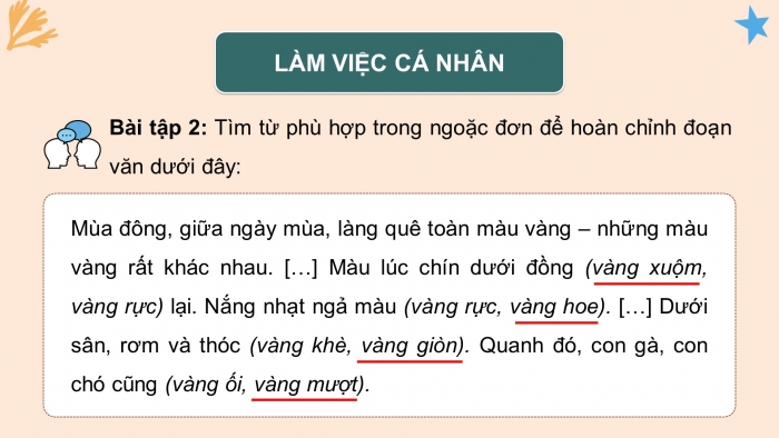 Giáo án điện tử Tiếng Việt 5 cánh diều Bài 1: Luyện tập về từ đồng nghĩa