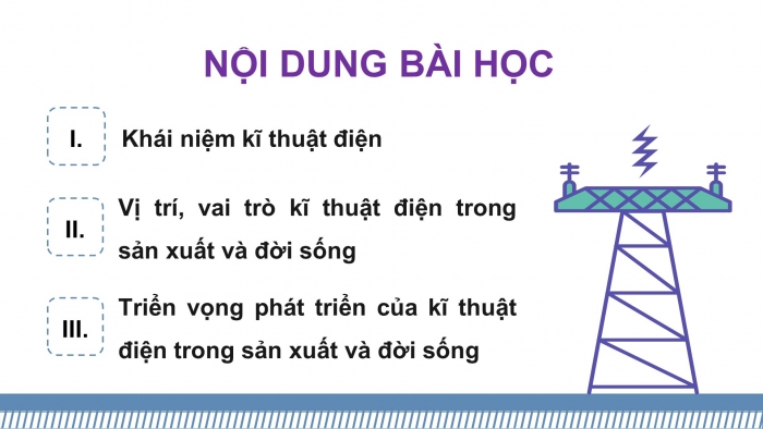 Giáo án điện tử Công nghệ 12 Điện - Điện tử Kết nối Bài 1: Giới thiệu tổng quan về kĩ thuật điện