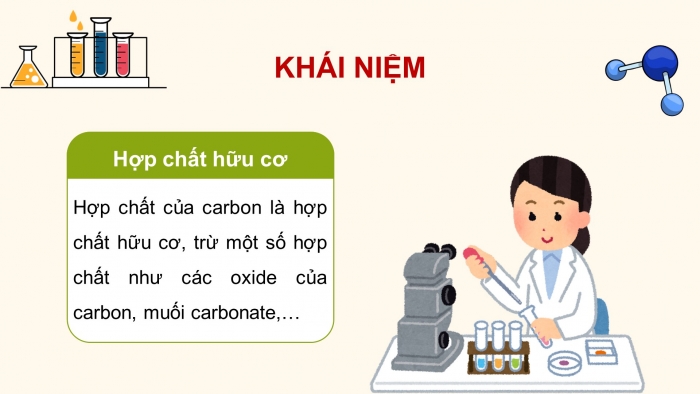 Giáo án điện tử KHTN 9 chân trời - Phân môn Hoá học Bài 20: Giới thiệu về hợp chất hữu cơ