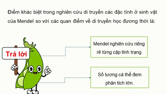 Giáo án điện tử Sinh học 12 chân trời Bài 7: Di truyền học Mendel và mở rộng học thuyết Mendel