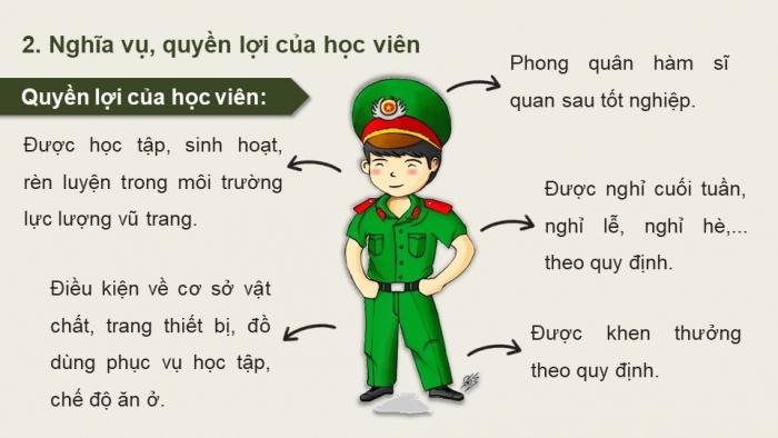 Giáo án điện tử Quốc phòng an ninh 12 cánh diều Bài 3: Công tác tuyển sinh, đào tạo trong các trường Quân đội nhân dân Việt Nam và Công an nhân dân Việt Nam