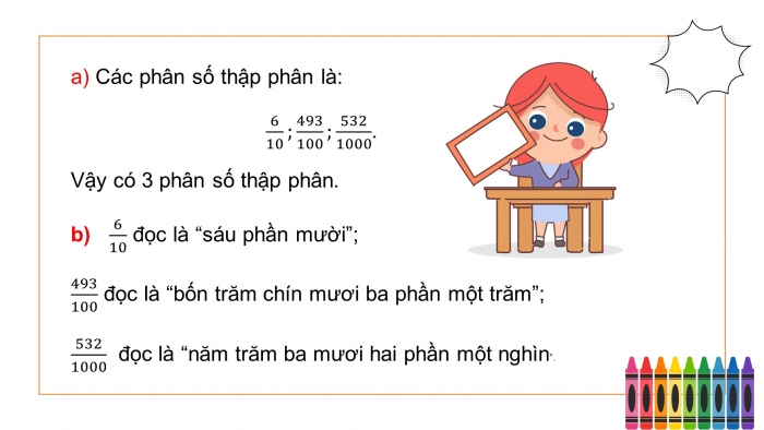 Giáo án PPT dạy thêm Toán 5 Kết nối bài 4: Phân số thập phân