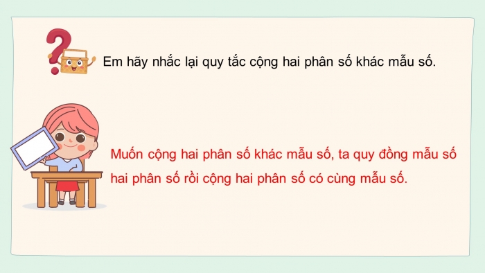 Giáo án PPT dạy thêm Toán 5 Kết nối bài 5: Ôn tập các phép tính với phân số