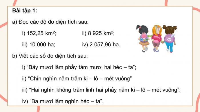 Giáo án PPT dạy thêm Toán 5 Kết nối bài 15: Ki-lô-mét vuông. Héc-ta