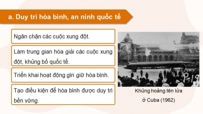 Giáo án điện tử Lịch sử 12 cánh diều Bài 1: Liên hợp quốc (P2)