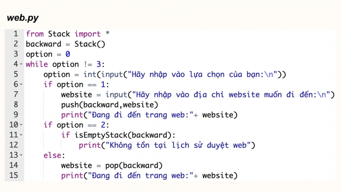 Giáo án điện tử chuyên đề khoa học máy tính 12 kết nối bài 3: Thực hành kiểu dữ liệu ngăn xếp