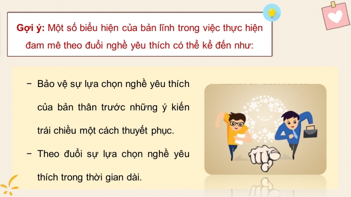 Giáo án điện tử Hoạt động trải nghiệm 12 chân trời bản 2 Chủ đề 2: Thể hiện bản lĩnh và đam mê (P2)