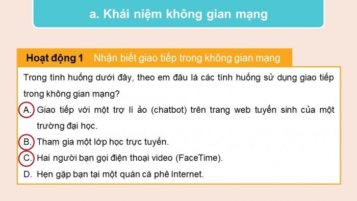 Giáo án điện tử Khoa học máy tính 12 kết nối Bài 6: Giao tiếp và ứng xử trong không gian mạng