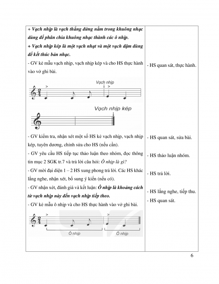 Giáo án và PPT Âm nhạc 5 kết nối Tiết 1: Lí thuyết âm nhạc Trọng âm, phách, vạch nhịp, ô nhịp; Đọc nhạc Bài số 1