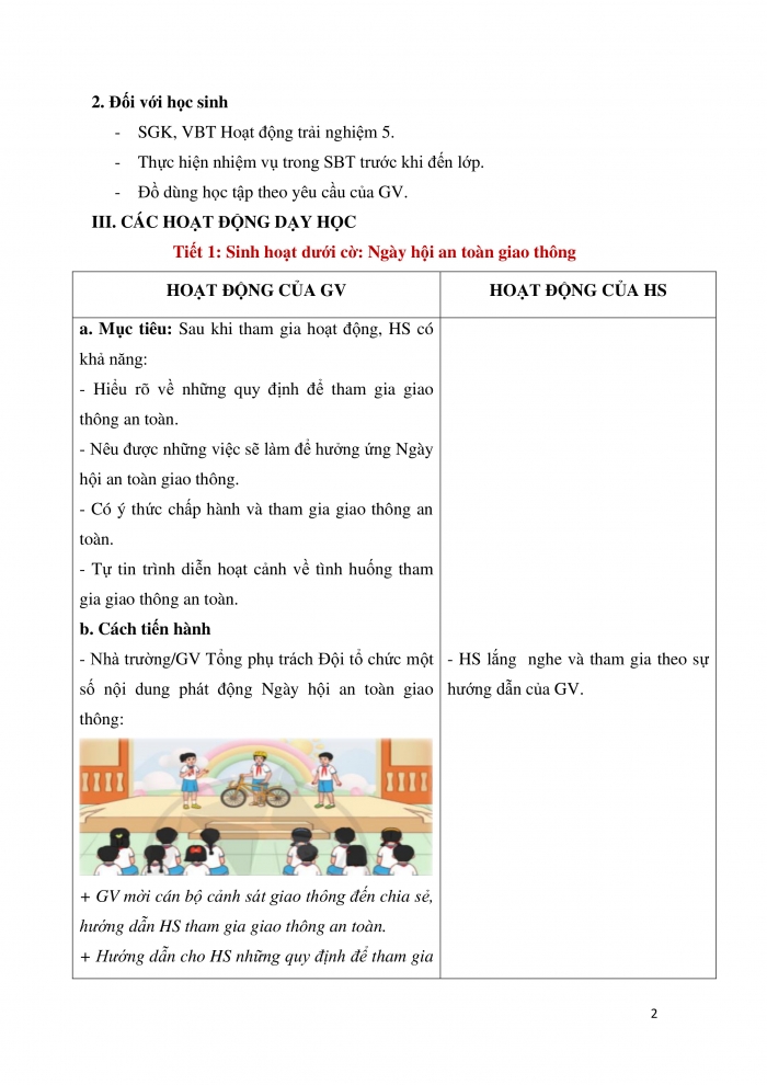 Giáo án và PPT Hoạt động trải nghiệm 5 cánh diều Chủ đề 1: Tự hào truyền thống trường em - Tuần 2