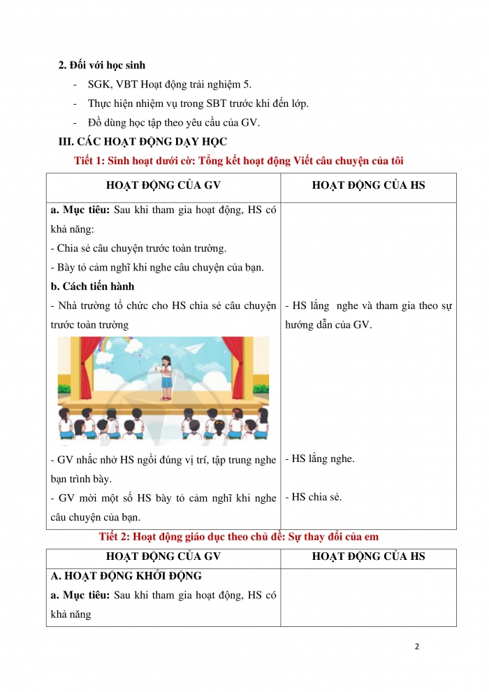 Giáo án và PPT Hoạt động trải nghiệm 5 cánh diều Chủ đề 2: Hành trình khôn lớn - Tuần 6