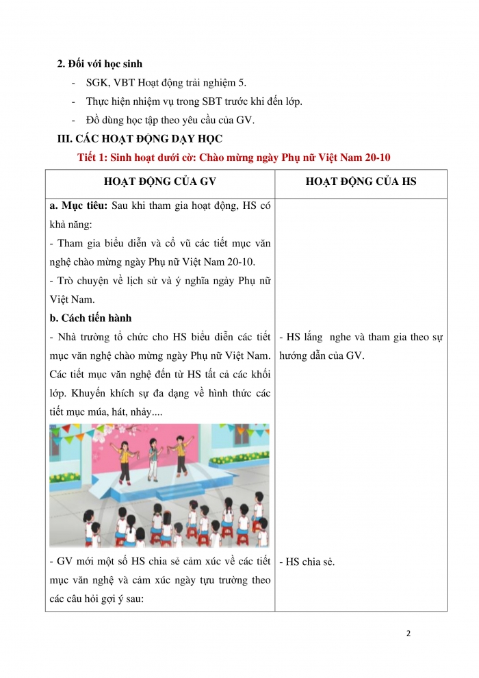 Giáo án và PPT Hoạt động trải nghiệm 5 cánh diều Chủ đề 2: Hành trình khôn lớn - Tuần 7