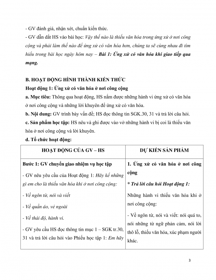 Giáo án và PPT Tin học 7 cánh diều Bài 1: Ứng xử có văn hoá khi giao tiếp qua mạng